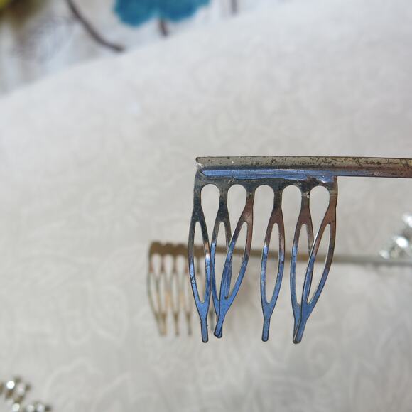 Rhinestone Jewelry Set Tiara Crown 2 Necklaces Costume Dress Up Cosplay Princess - Picture 7 of 13